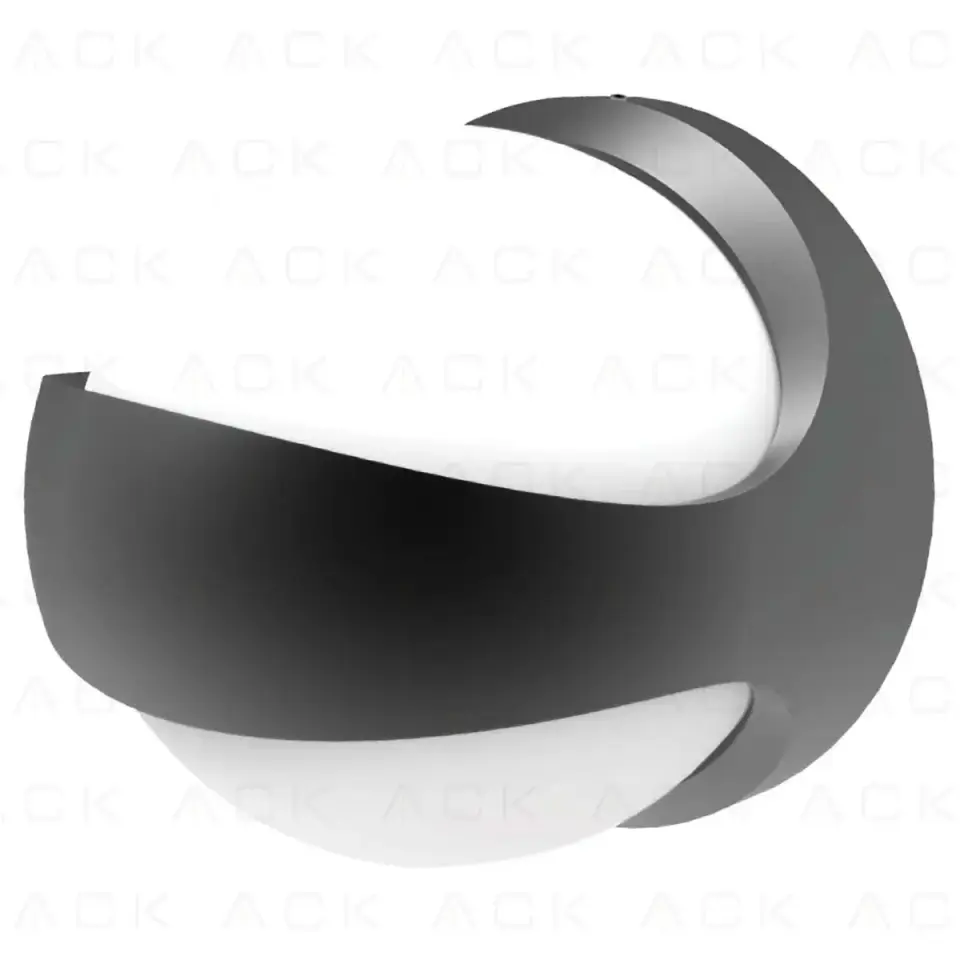 ACK 12W Norma-B Black 3000K Led Bahçe Aplıgı AG40-01402