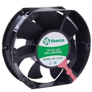 Çetinkaya Pano  172x150x51 Rulmanli 12V DC 2.6A 31.2W 3000 RPM 365 M3/H Kapasiteli Fan V05 172 001