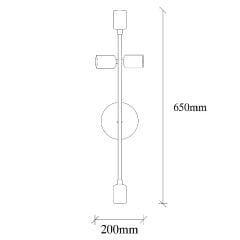 Aydinlatmadunyam Aplik Black Bedside-Nuw-3165