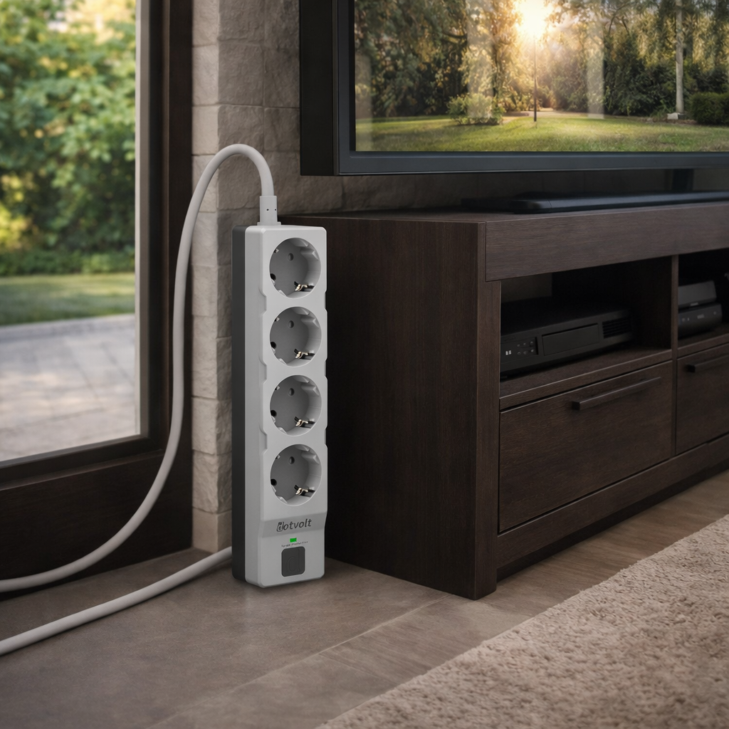 Dotvolt Surge Hunter - Beşli  Akım Koruma Prizi - 1050 Joule - 1.5 Mt. Kablolu