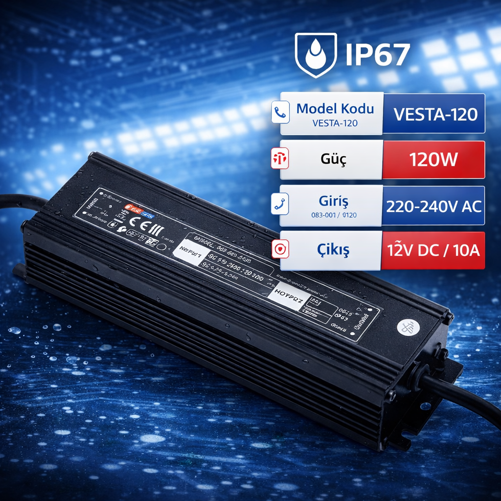 Horoz 083-001-0120 Vesta-120 120W 220-240V 10A Ip67 Led Trafo
