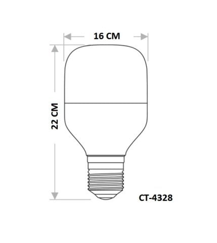 Cata 60 Watt E27 Duylu Torch Led Ampul CT-4328 Beyaz Işık