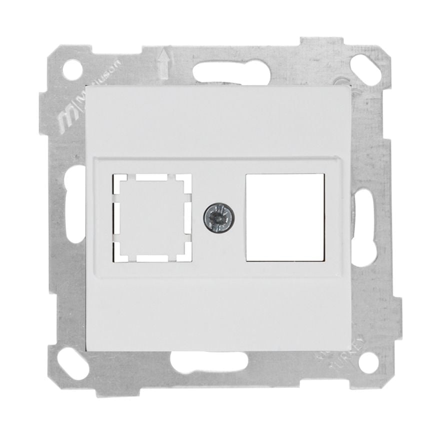 Mutlusan Rita Mek Tuş Data Prizi 1*Rj45  Kon.Süz  Beyaz - 2200 135 0101