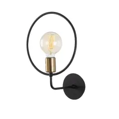 Aydinlatmadunyam Aplik Black Circle-Nuw-3260