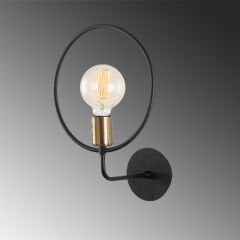 Aydinlatmadunyam Aplik Black Circle-Nuw-3260