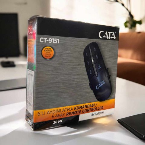 Cata 6 Lı Kanal Avize Kumandası 6x1000 W CT-9151
