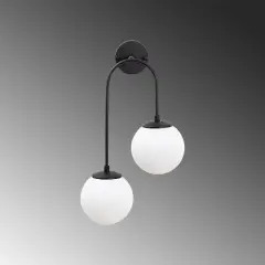Aydinlatmadunyam Aplik BlackWhite Jewel-10575