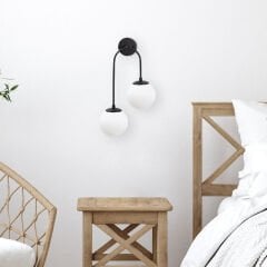 Aydinlatmadunyam Aplik BlackWhite Jewel-10575