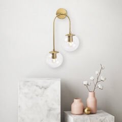 Aydinlatmadunyam Aplik Shiny Gold Jewel-10580