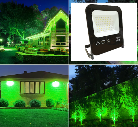 ACK 50W Yesıl Dob Smd Led Projektör AT62-05052