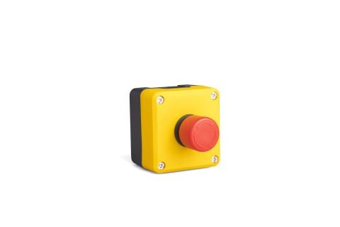 Emas Sarı-Siyah Pl.Kutu Tekli Stop Emniyet 30 Mm - P1EC400E30