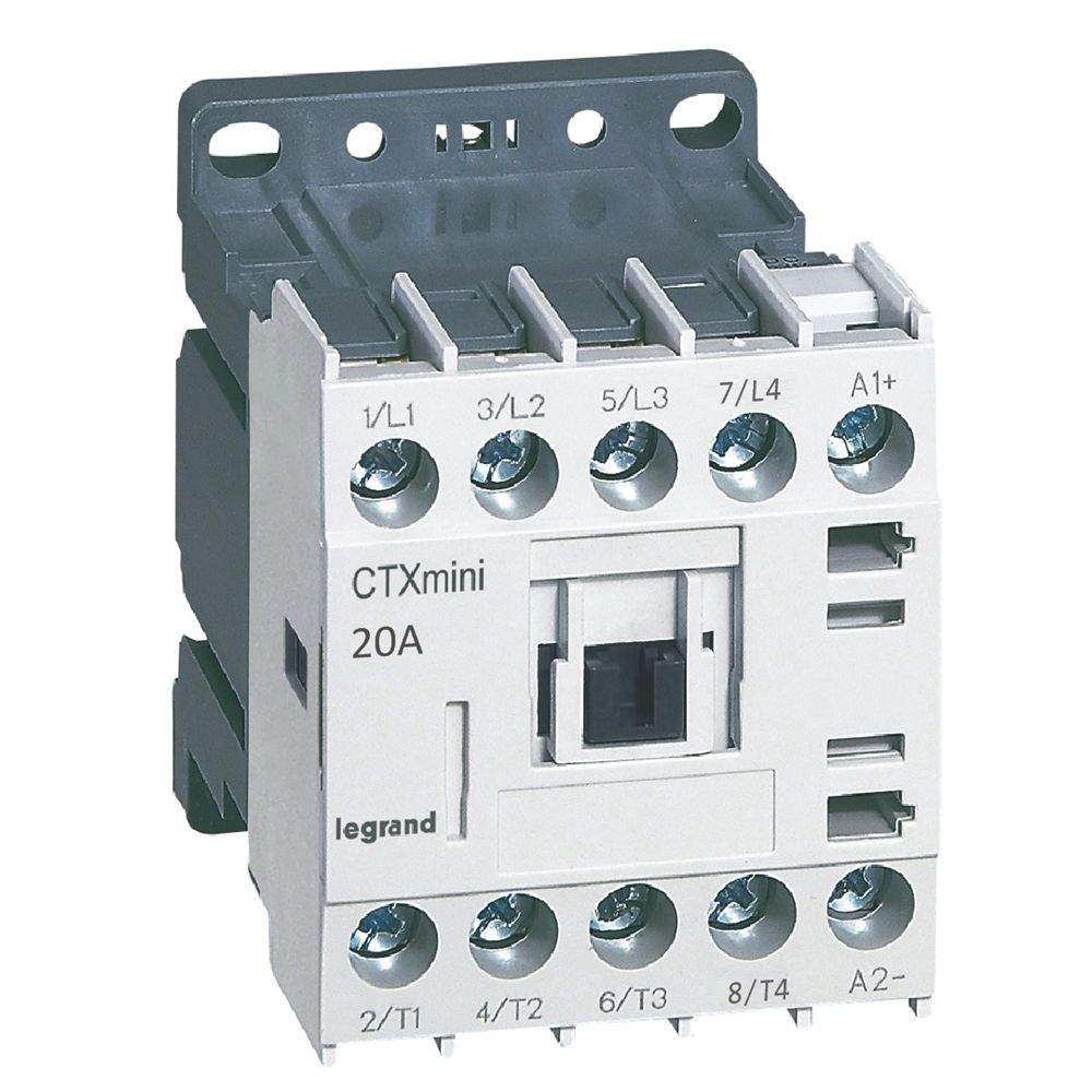 Legrand  CTX³ 4P mini kontaktör bobin gerilimi 24V DC - AC1 20A veya AC3 16A LEG-417141