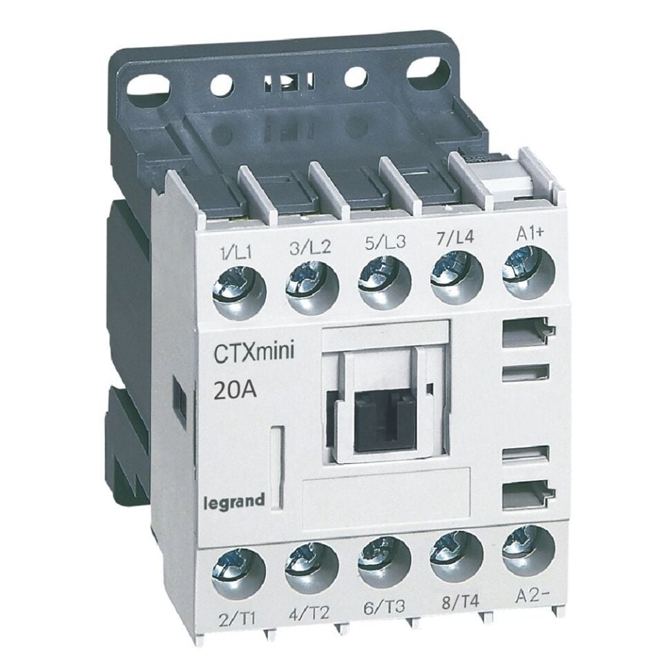 Legrand  CTX³ 4P mini kontaktör bobin gerilimi 24V DC - AC1 20A veya AC3 16A LEG-417141