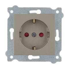 Exen Titanyum Modül+Kapak  Çocuk Korumali Toprakli Priz