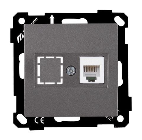 Mutlusan Ep Telefon Prizi 1*Rj12 Füme - 2270 125 0195
