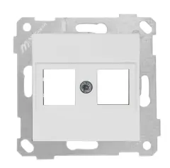 Mutlusan Rita Mek Tuş Data Prizi 2*Rj45  Kon.Süz  Beyaz - 2200 137 0101
