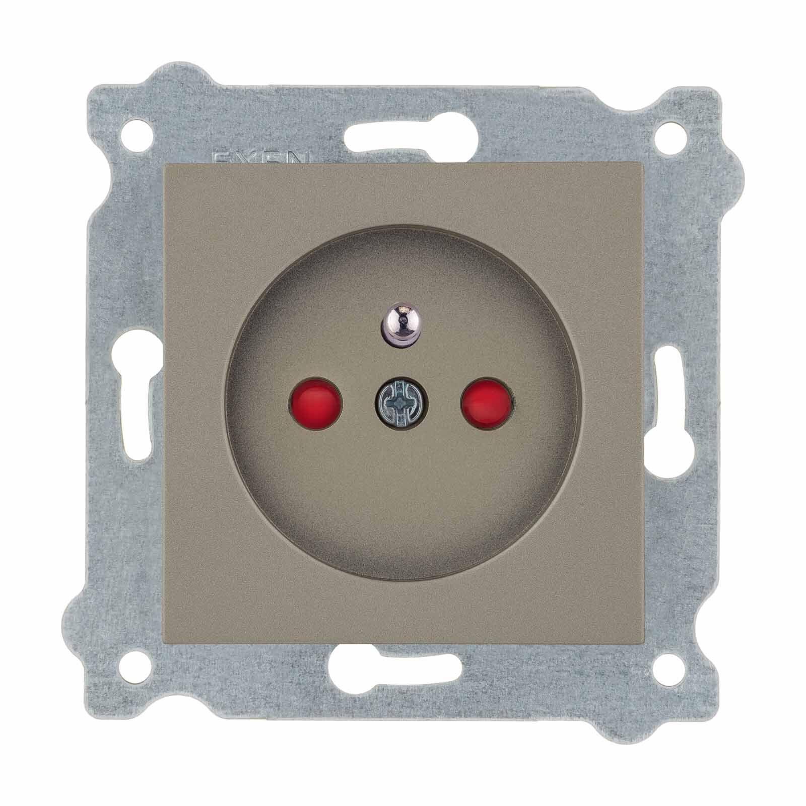 Exen Titanyum Modül+Kapak  Çocuk Korumali Ups Priz