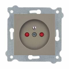 Exen Titanyum Modül+Kapak  Çocuk Korumali Ups Priz