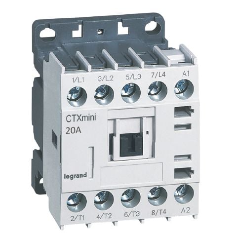 Legrand  CTX³ 4P mini kontaktör bobin gerilimi 415V AC - AC1 20A veya AC3 16A LEG-417149