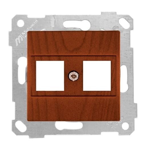 Mutlusan Rita Mek Tuş Data Prizi 2*Rj45  Kon.Süz  Kiraz - 2200 137 0156