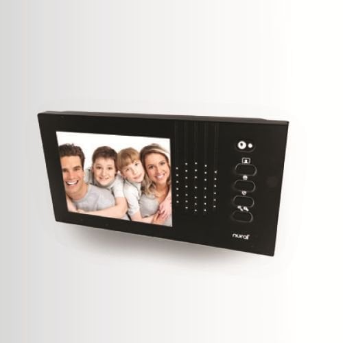 Nural 4,3 İnç Butonlu Klasik Görüntülü Diafon Siyah