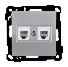 Mutlusan Ep Telefon Prizi 2*Rj12 Gümüş - 2270 126 0192