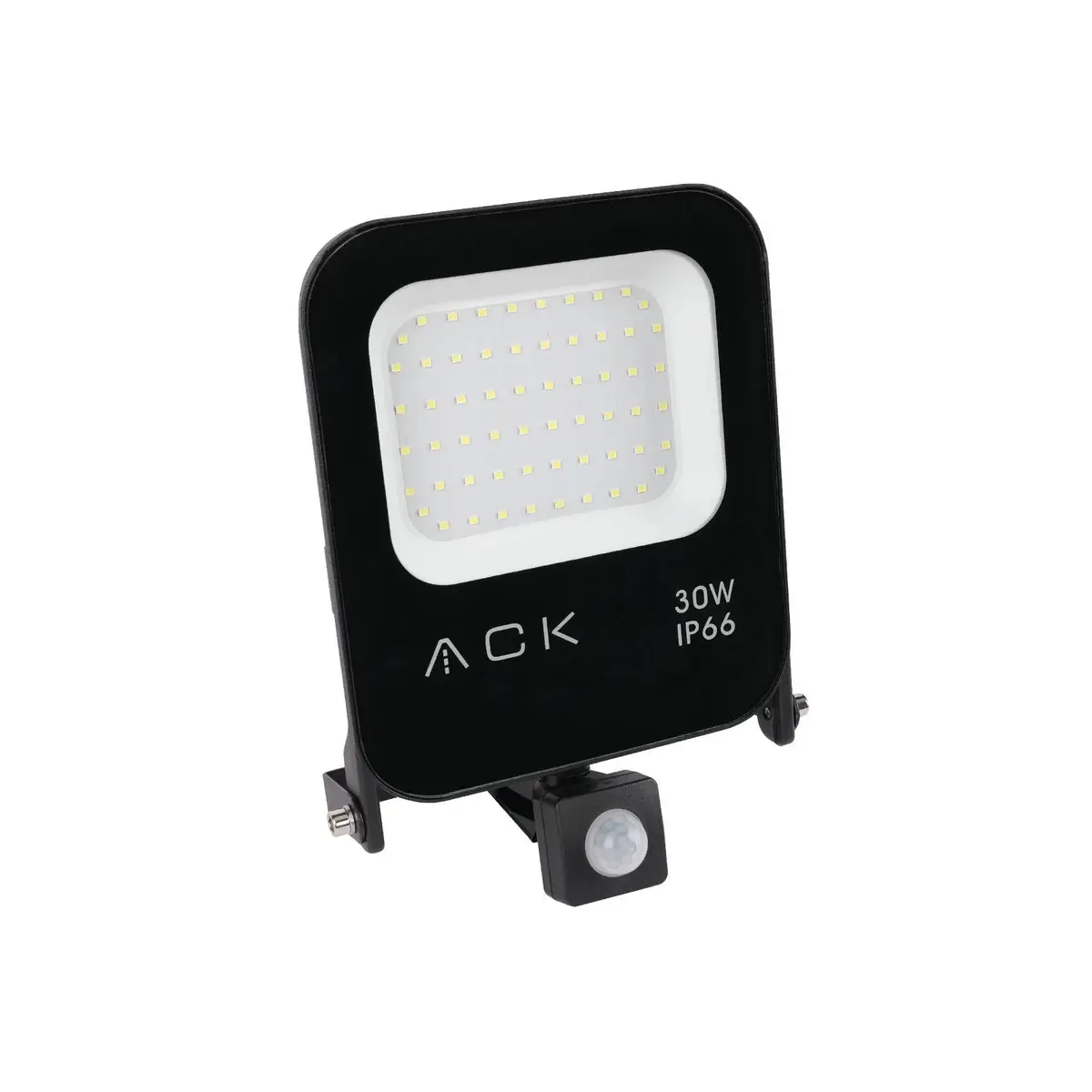 ACK 30W Sıyah 6500K Sensörlü Led Projektör AT62-23032