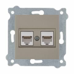 Exen Titanyum Modül+Kapak  Ikili Data Prizi Cat6