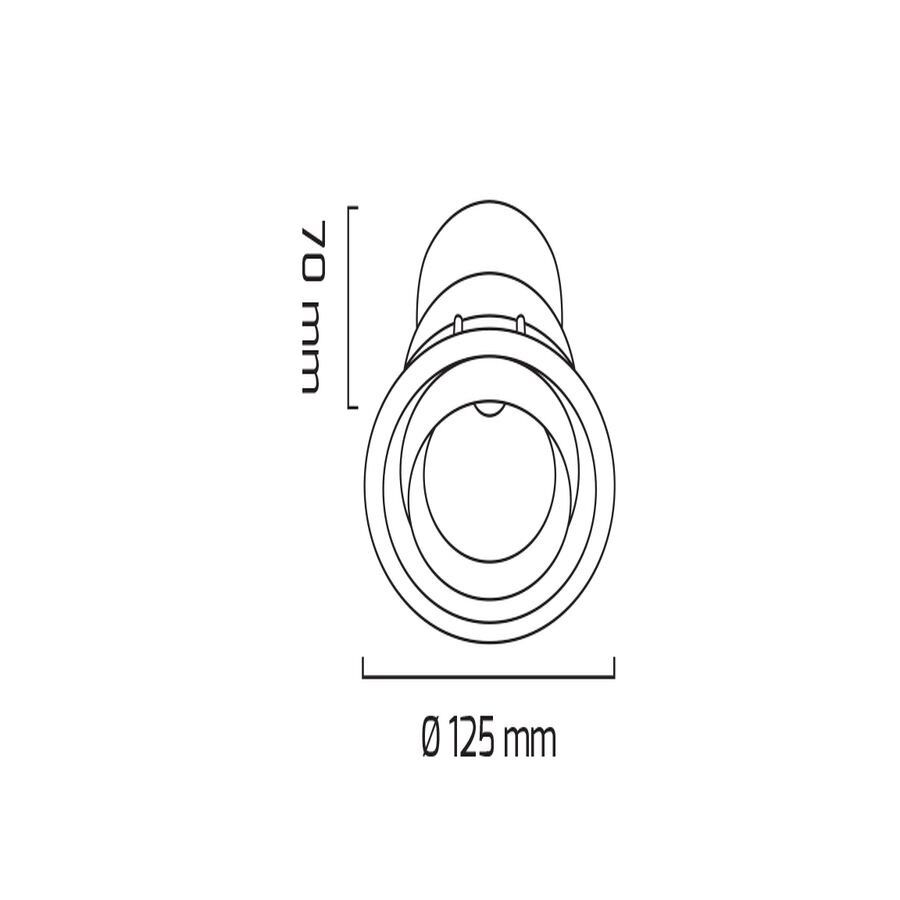 Goya Gy 3050-14 Siyah Kasa 14W 60° 3000K Sıva Altı Cob Led Armatür
