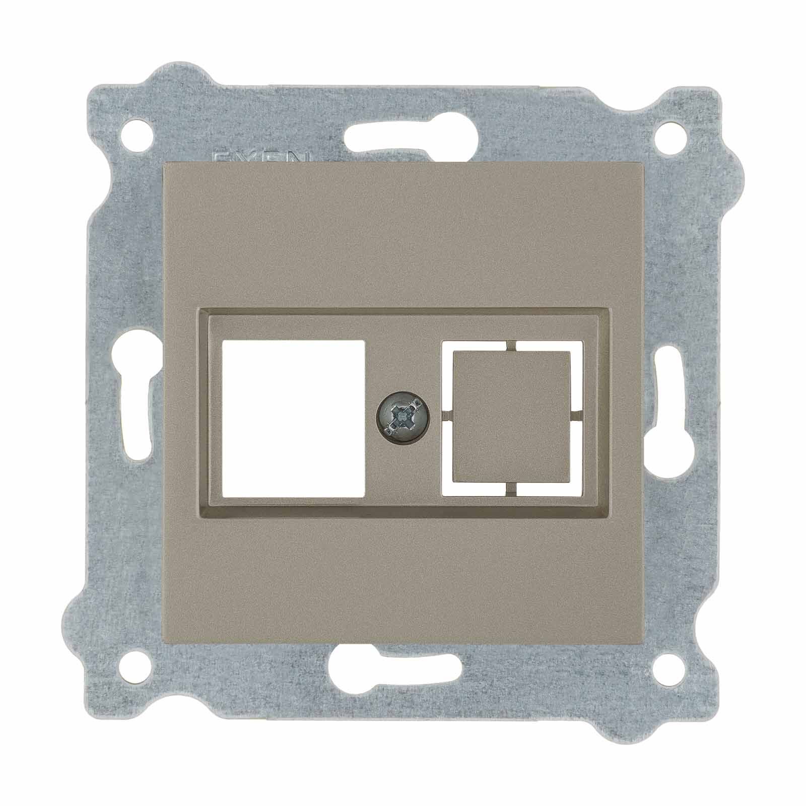 Exen Titanyum Modül+Kapak  Data Priz Jaksiz