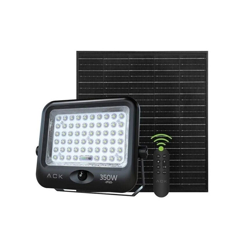 ACK 350W Lensli Solar Led Projektör 6500K Ip65 AT65-19832