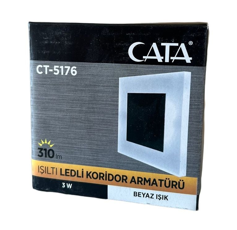 Cata 3 W Koridor Led Aydınlatma CT-5176 Beyaz Işık
