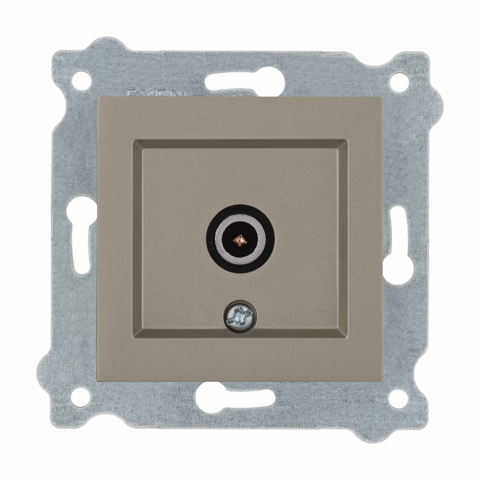 Exen Titanyum Modül+Kapak  Tv Priz Ekranli Geçisli