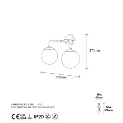 Aydinlatmadunyam Aplik Gold Horn-12211