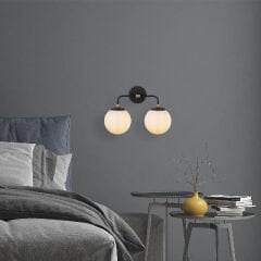 Aydinlatmadunyam Aplik BlackAntiqueCream Horn-12212