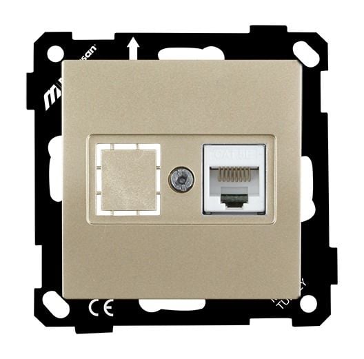 Mutlusan Ep Data Prizi 1*Rj45  Cat5E  Saten - 2270 136 0190