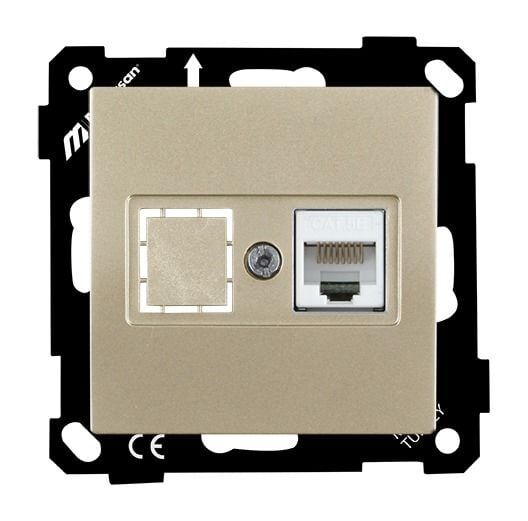 Mutlusan Ep Data Prizi 1*Rj45  Cat5E  Saten - 2270 136 0190