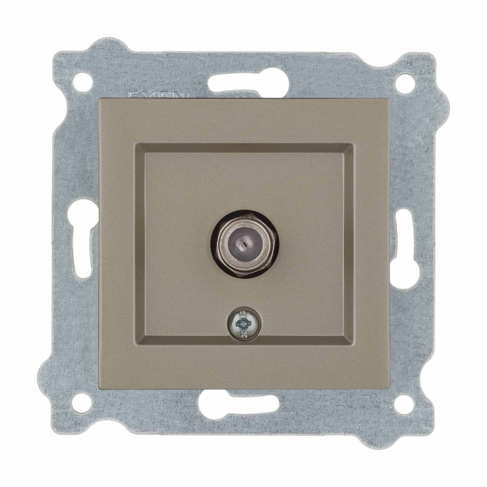 Exen Titanyum Modül+Kapak  Uydu Prizi (F Konnektör)