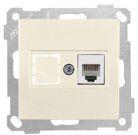 Mutlusan Telefon Prizi 1*Rj12 Krem - 2100 125 0102
