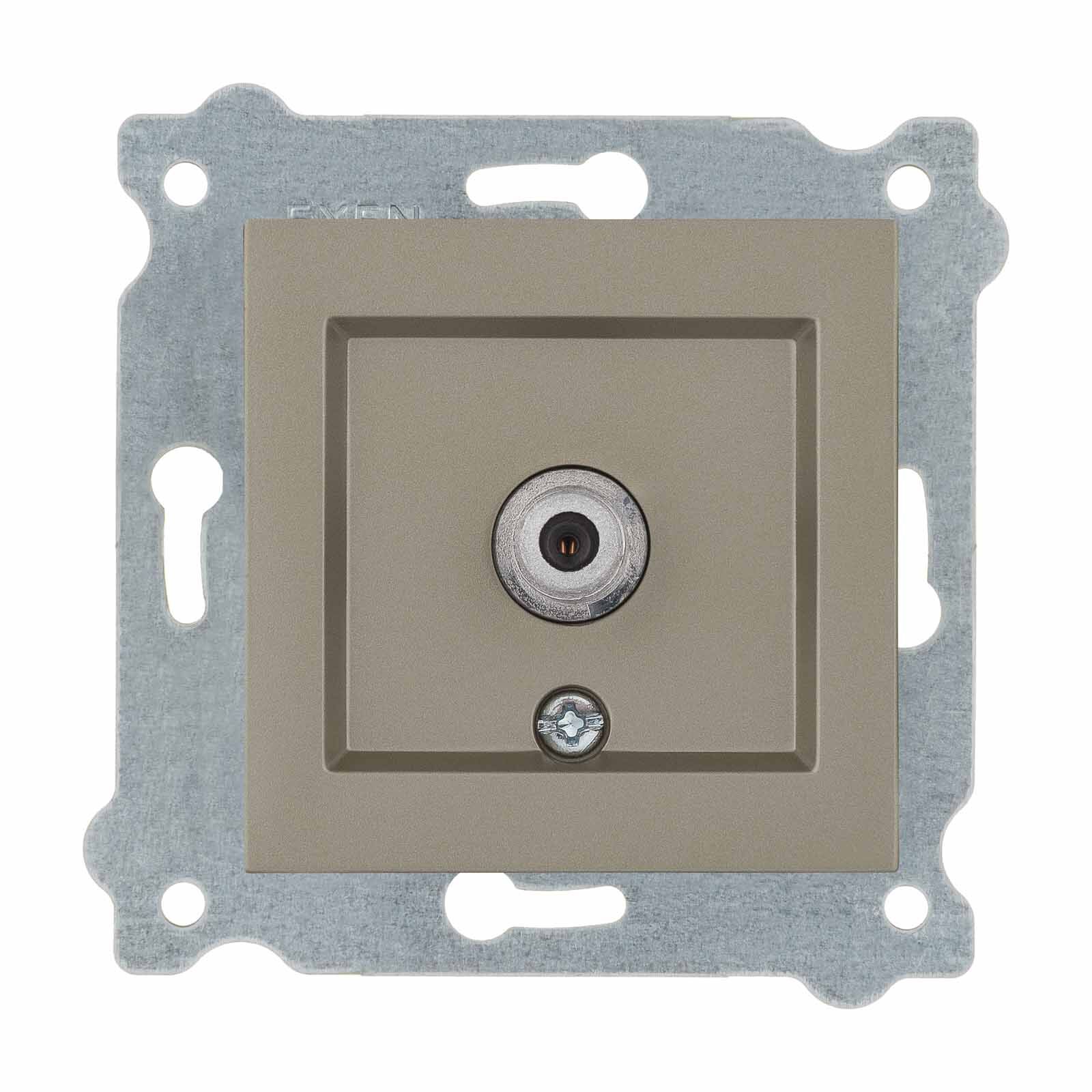 Exen Titanyum Modül+Kapak  Uydu Prizi Ekranli (F Konnektör)