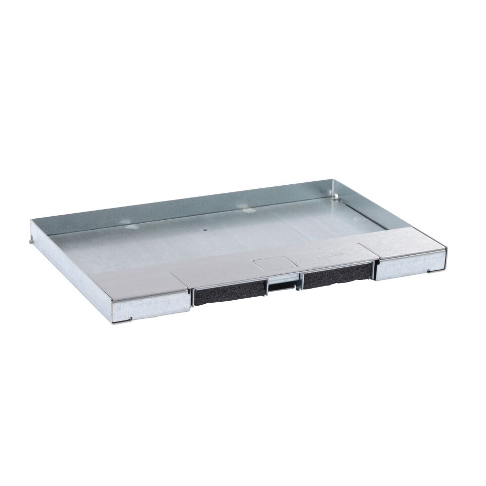 Legrand  Gömme tipi döşeme altı buat için kapak, metal, paslanmaz çelik, 8 veya 12 modül LEG-088103