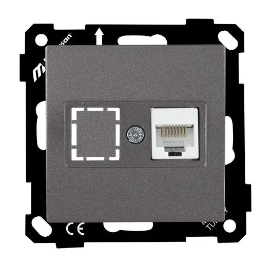 Mutlusan Ep Data Prizi 1*Rj45  Cat5E  Füme - 2270 136 0195