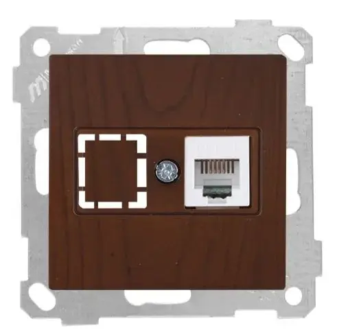 Mutlusan Telefon Prizi 1*Rj12 Ceviz - 2100 125 0157