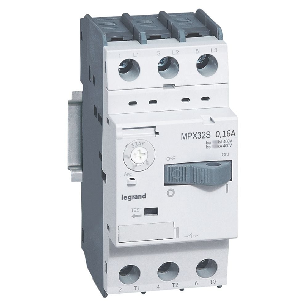 Legrand  MPX³ 32S basmalı tip motor koruma şalteri 0.1 - 0.16A LEG-417300