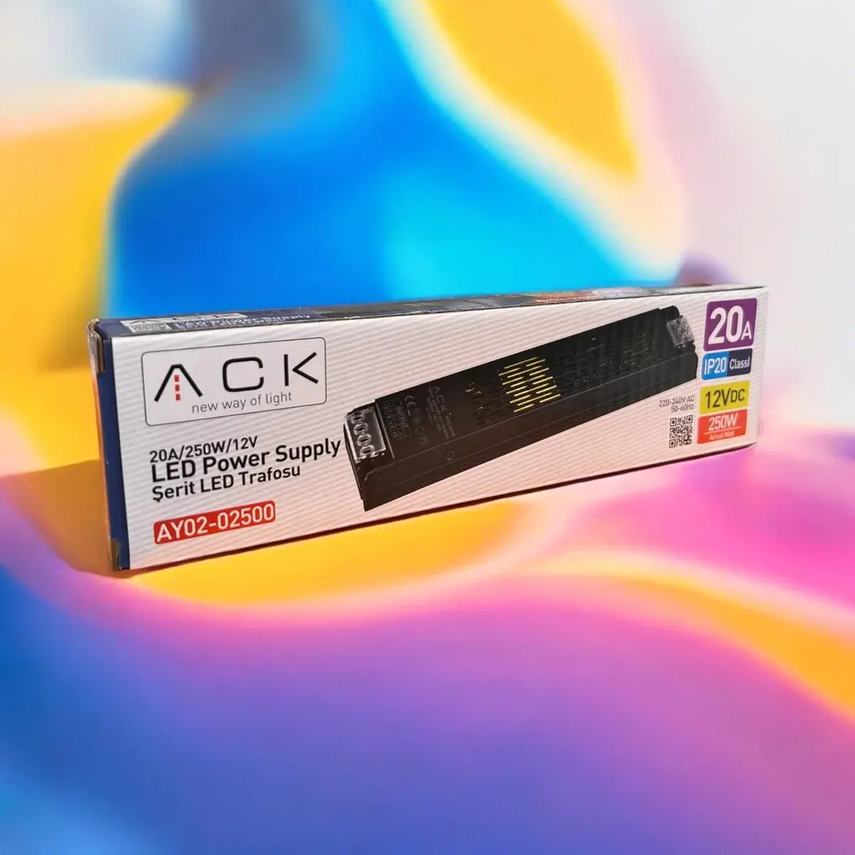 ACK AY02-02500 240W 20 Amper İnce Tip Led Trafosu en uygun fiyatlı satıcı