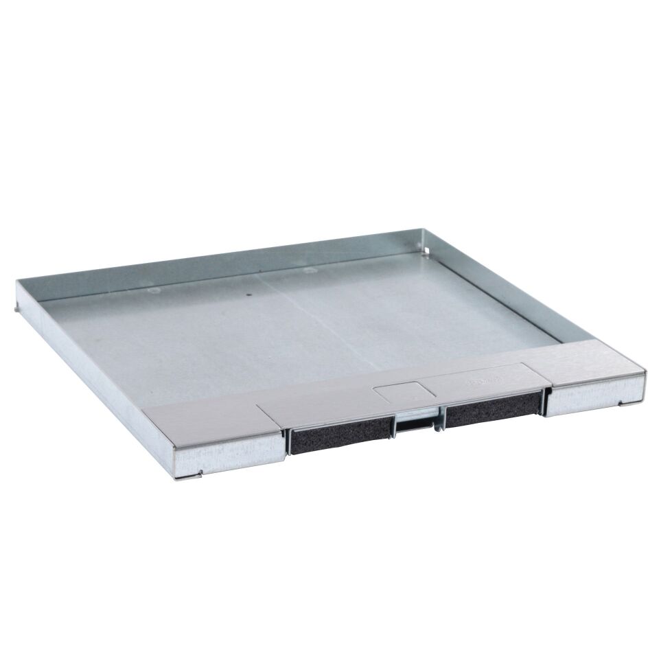 Legrand  Gömme tipi döşeme altı buat için kapak, metal, paslanmaz çelik, 16 veya 24 modül LEG-088105
