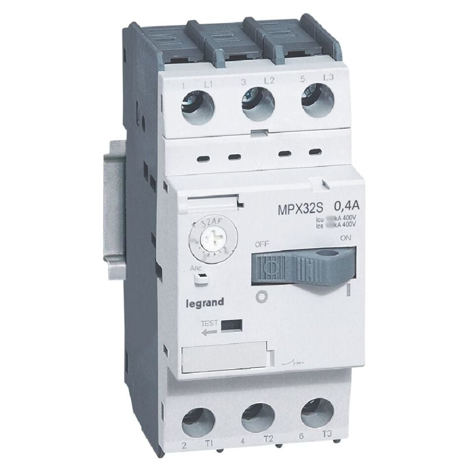 Legrand  MPX³ 32S basmalı tip motor koruma şalteri 0.25 - 0.4A LEG-417302