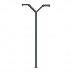 ACK 2X30W Led Alsa 3000K 2500Mm Bahçe Direk Armatürü AG43-09301