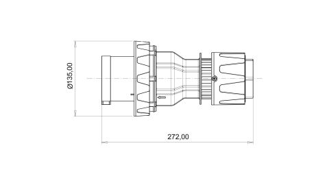 Bemis Cee Norm 5/125A Düz Fiş