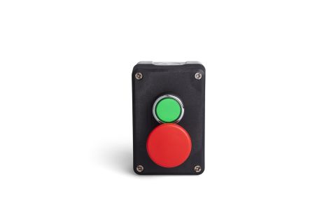 Emas Gri-Siyah Pl.Kutu İkili Start/Stop Mantar 40 Mm - P2ABM